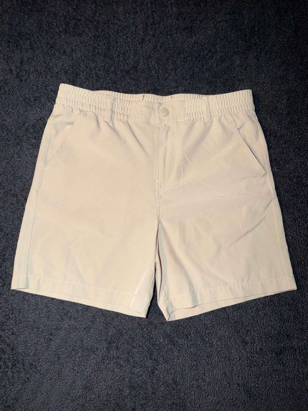 BURLEBO Youth Everyday Short - Light Khaki - American Flag Pocket